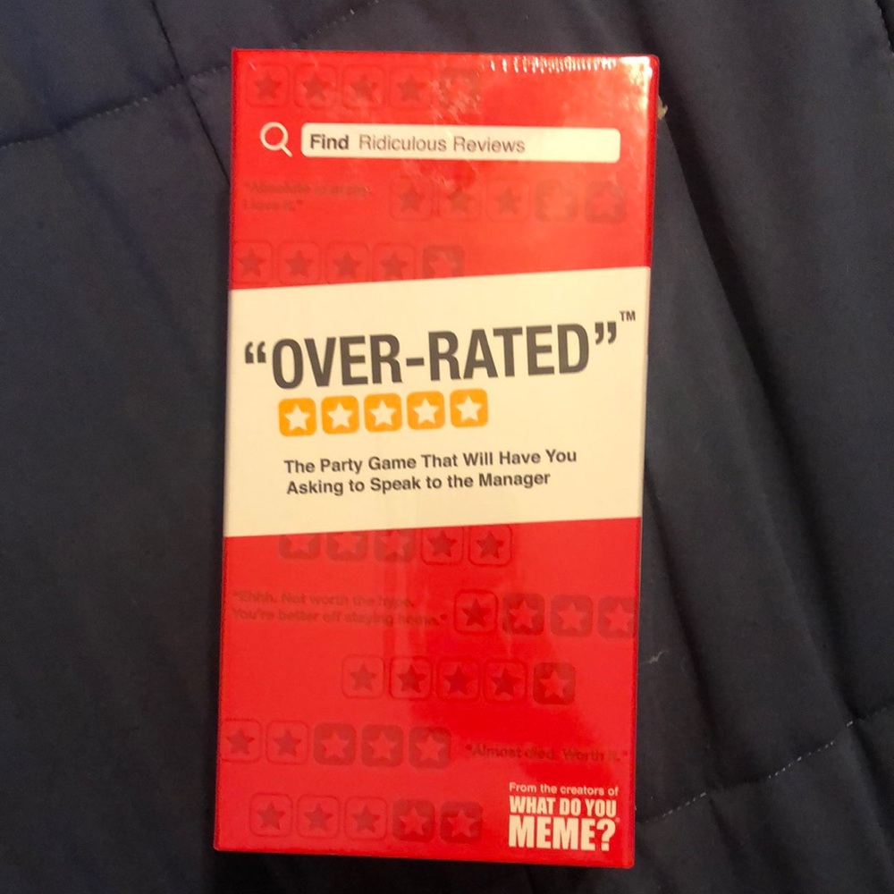 Over-Rated Party Game
